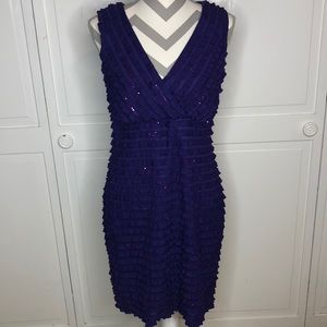 Ronni Nicole Purple Dress